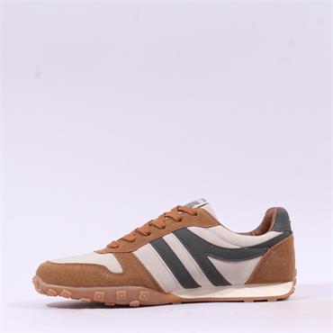 Tommy Bowe Ferriera Retro Trainer - Camel Combi
